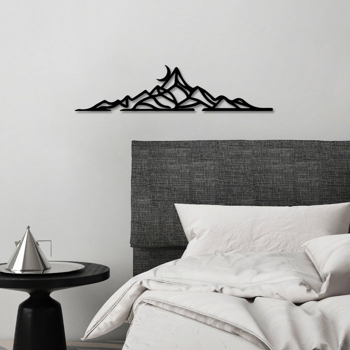 Wallity Landscape 2 Escultura de Pared Negra